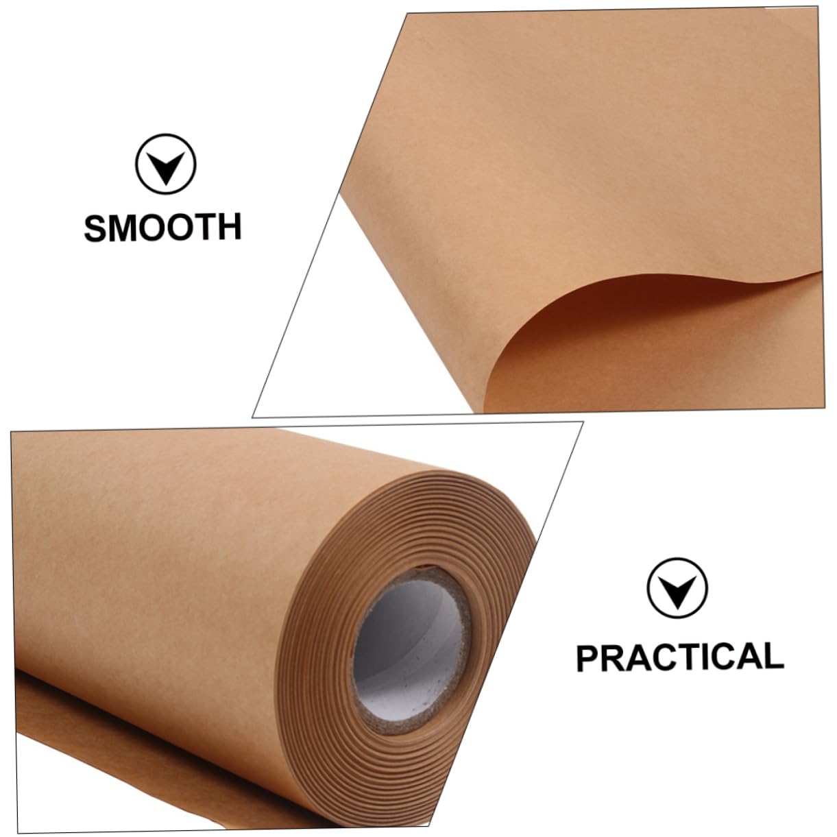 HEALSOPTHY Rouleau de Papier Kraft Marron 45 Cm X 30 M Papier Artisanal Résistant Protection Robuste pour Emballage et Loisirs Créatifs pour Décoration et Emballage