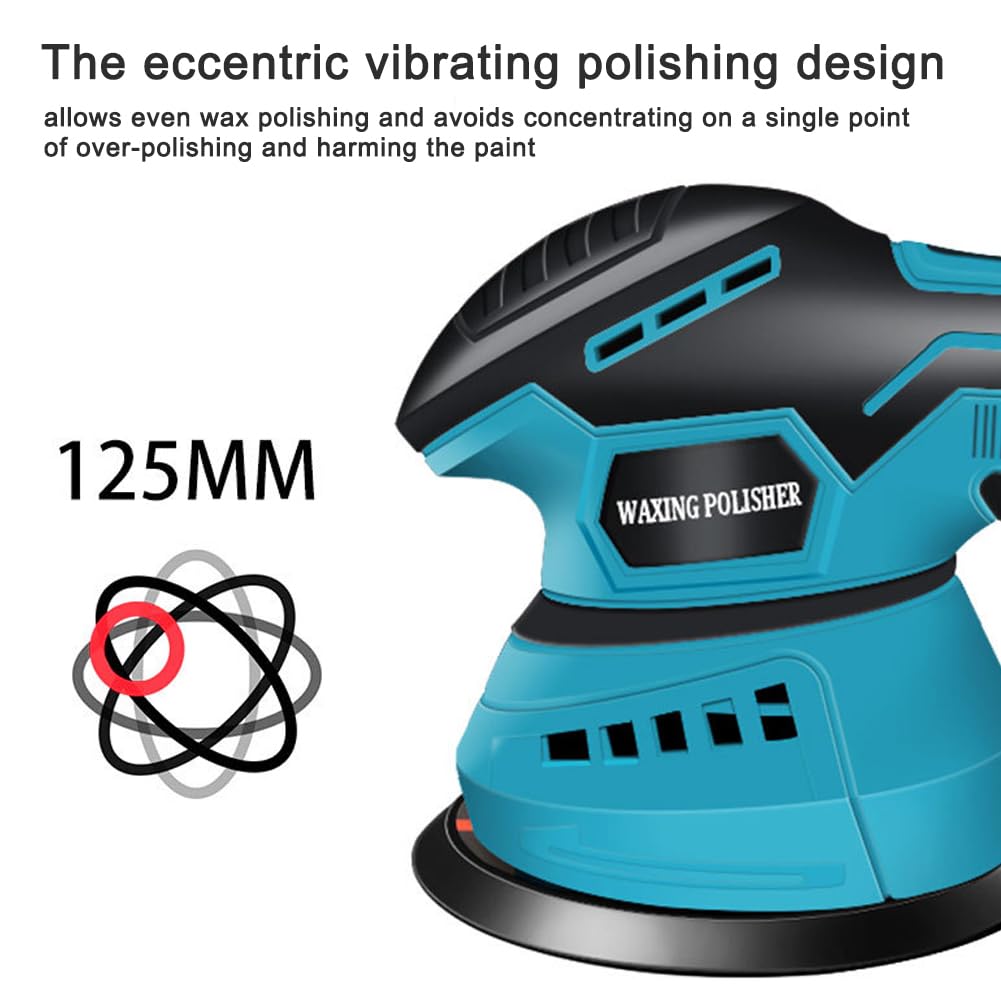 Lucidatrice per auto senza fili Lucidatrice vibrante eccentrica ricaricabil (configurazione comune e spina europea)