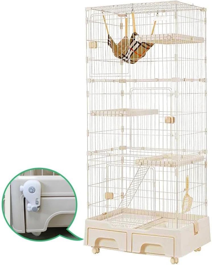 Amazon.co.jp: MEGANEKO 猫ケージ 3段 猫 ケージ トイレ付き