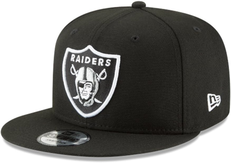 New Era NFL Oakland Raiders Shield Logo Block Back Snapback Cap 9Fifty NewEra