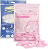 Classycoo Compressed Towel 200 PCS Mini Tablets Disposable Portable Face Towel Cotton Coin Tissue for Travel, Camping, Hiking, Sport, Home Hand Wipes and Other Outdoor Activities (Blue+Pink)