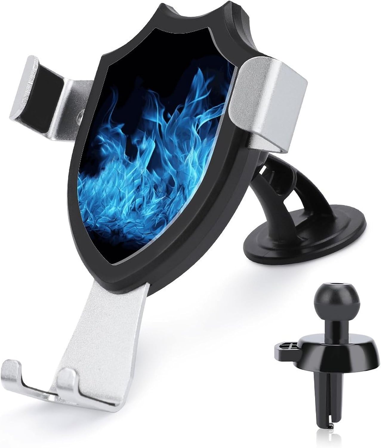 Portable Car Phone Holder Mount with Suction, Ventilation Clip