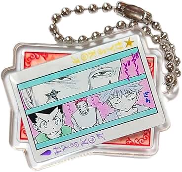 冨樫義博展 グッズ4点セット　ヒソカ チャームコレクション　アクリルチャーム 冨樫義博展 グッズ4点セット ヒソカ チャームコレクション