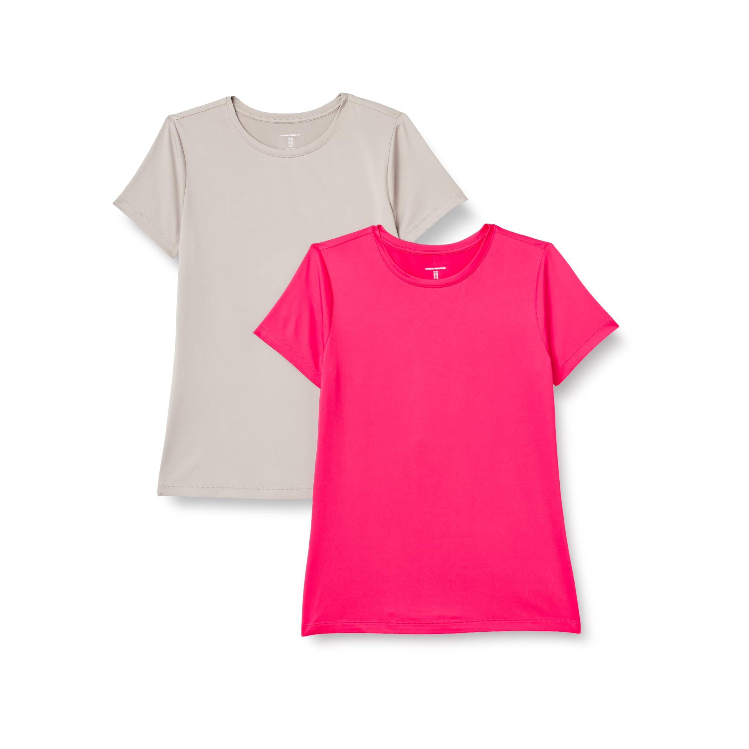 Amazon Essentials Women's Active Quick Dry Tech Stretch Workout Gym Short-Sleeve Crewneck T-Shirt