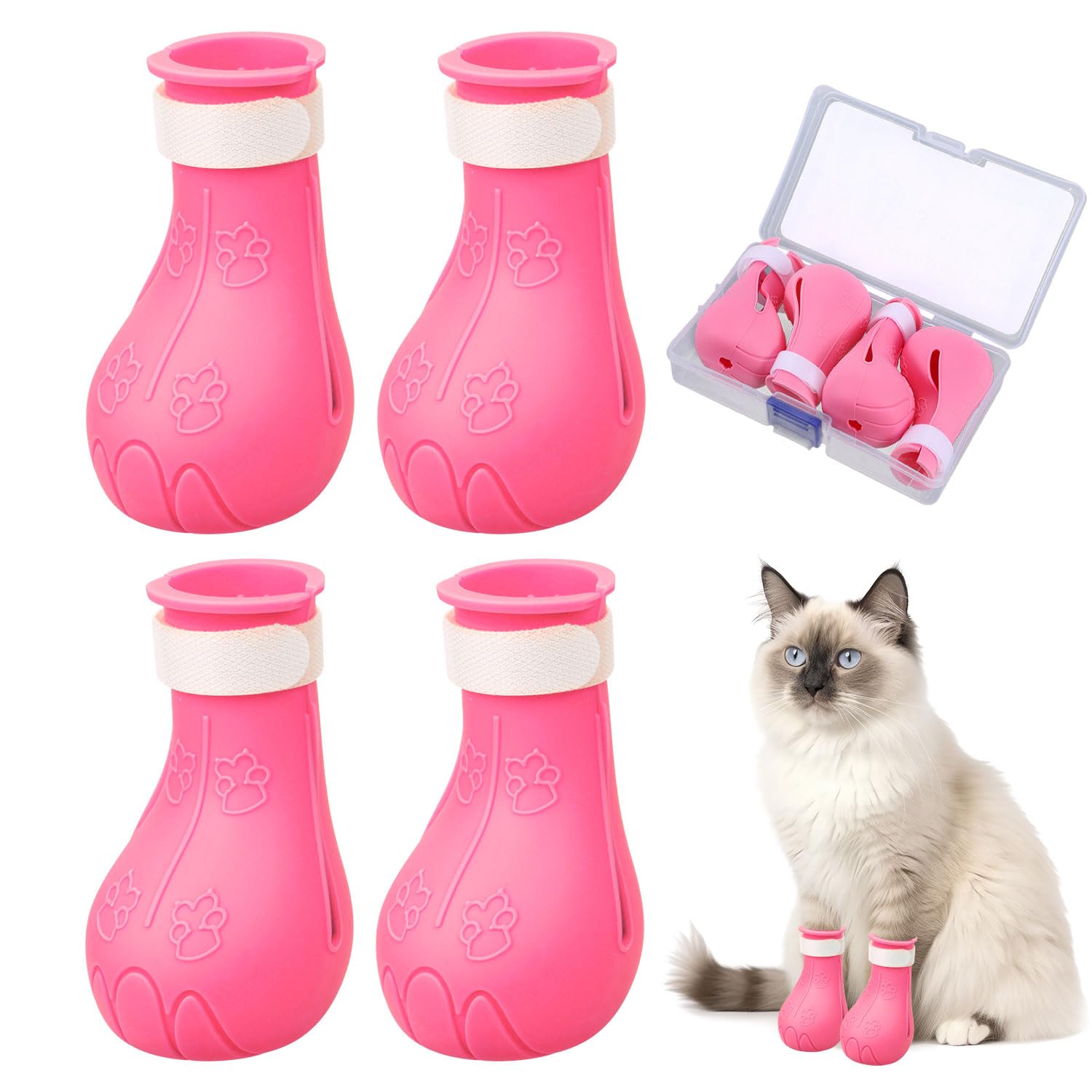 Gosknor 4pcs Cat Feet Covers