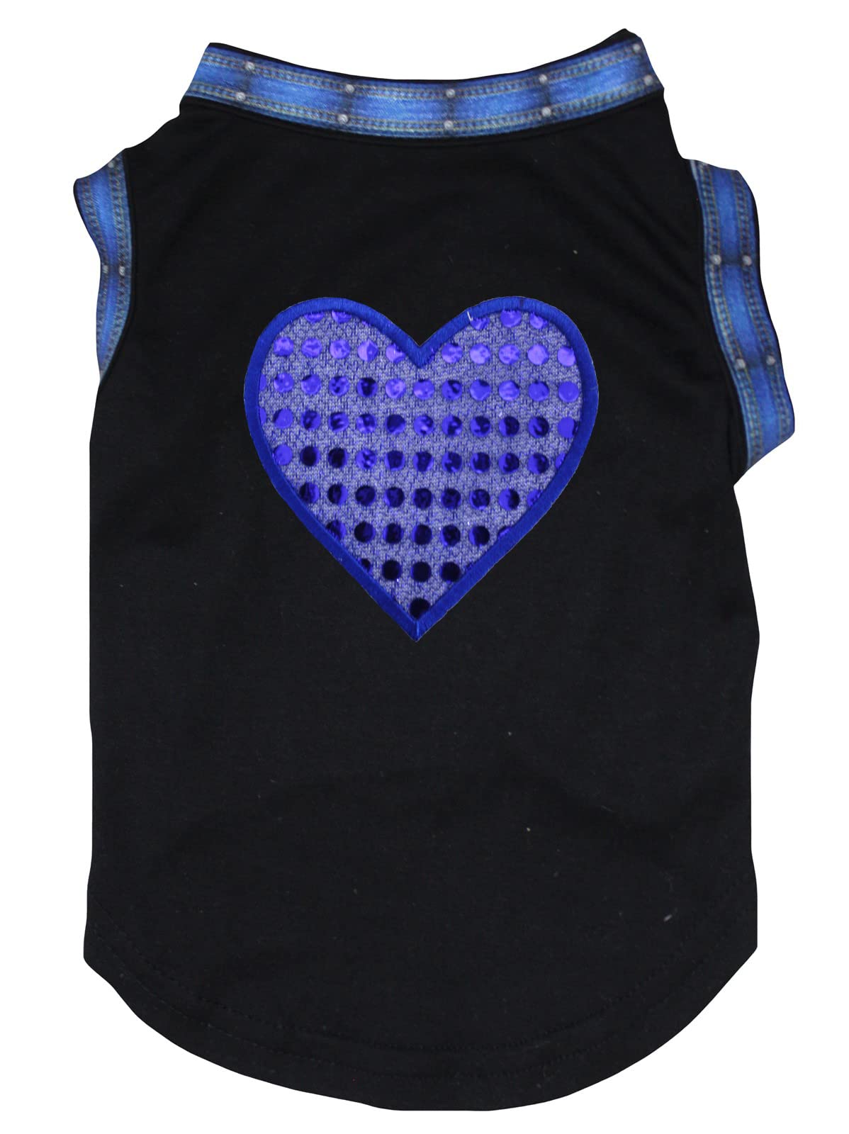 Chemise pour chien en jean noir pour les promenades urbaines élégantes