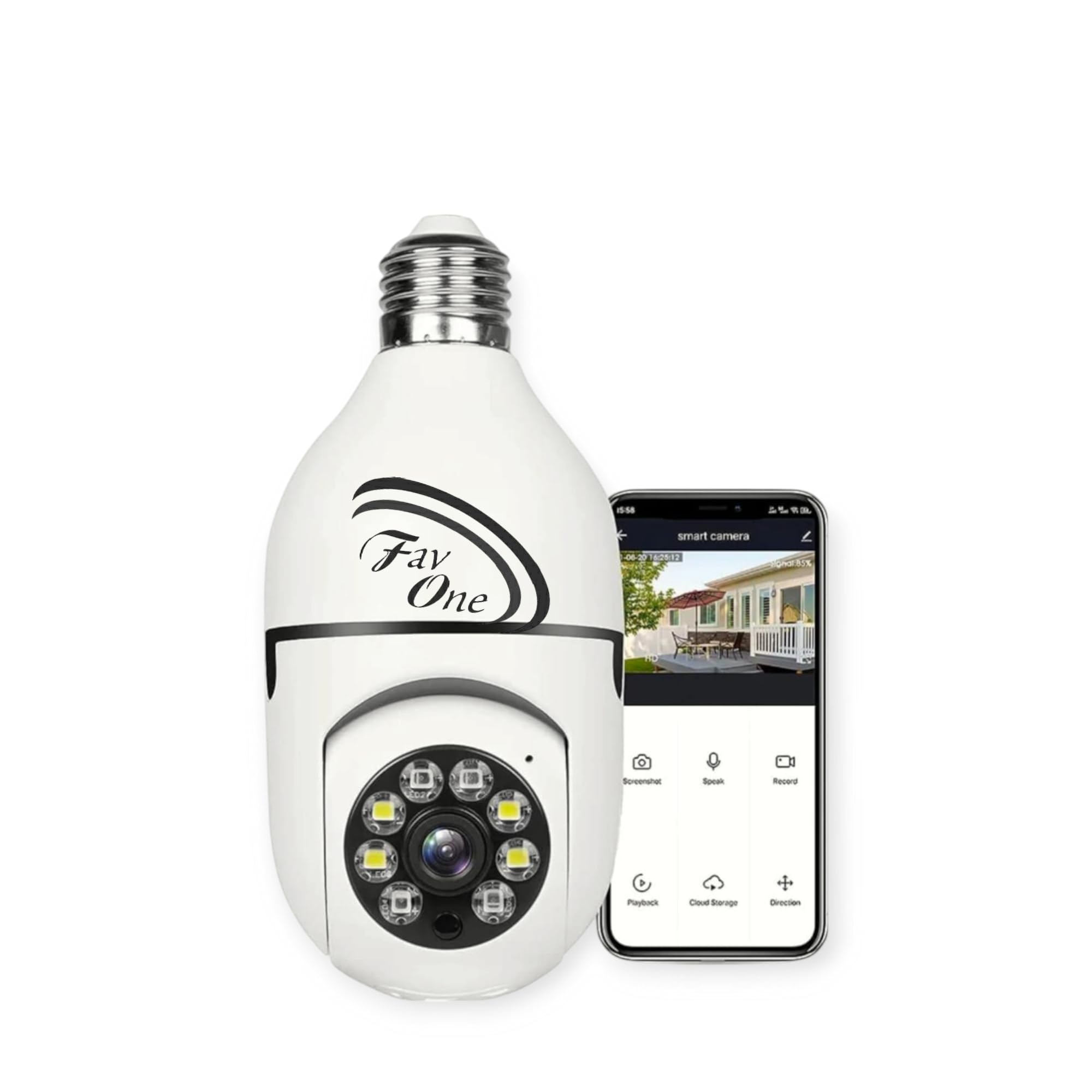 WiFi Wireless CCTV Camera 1080p Full hd Bulb Shape PTZ V380 Pro LED Lights & Auto Tracking CCTV Security Camera-image-39