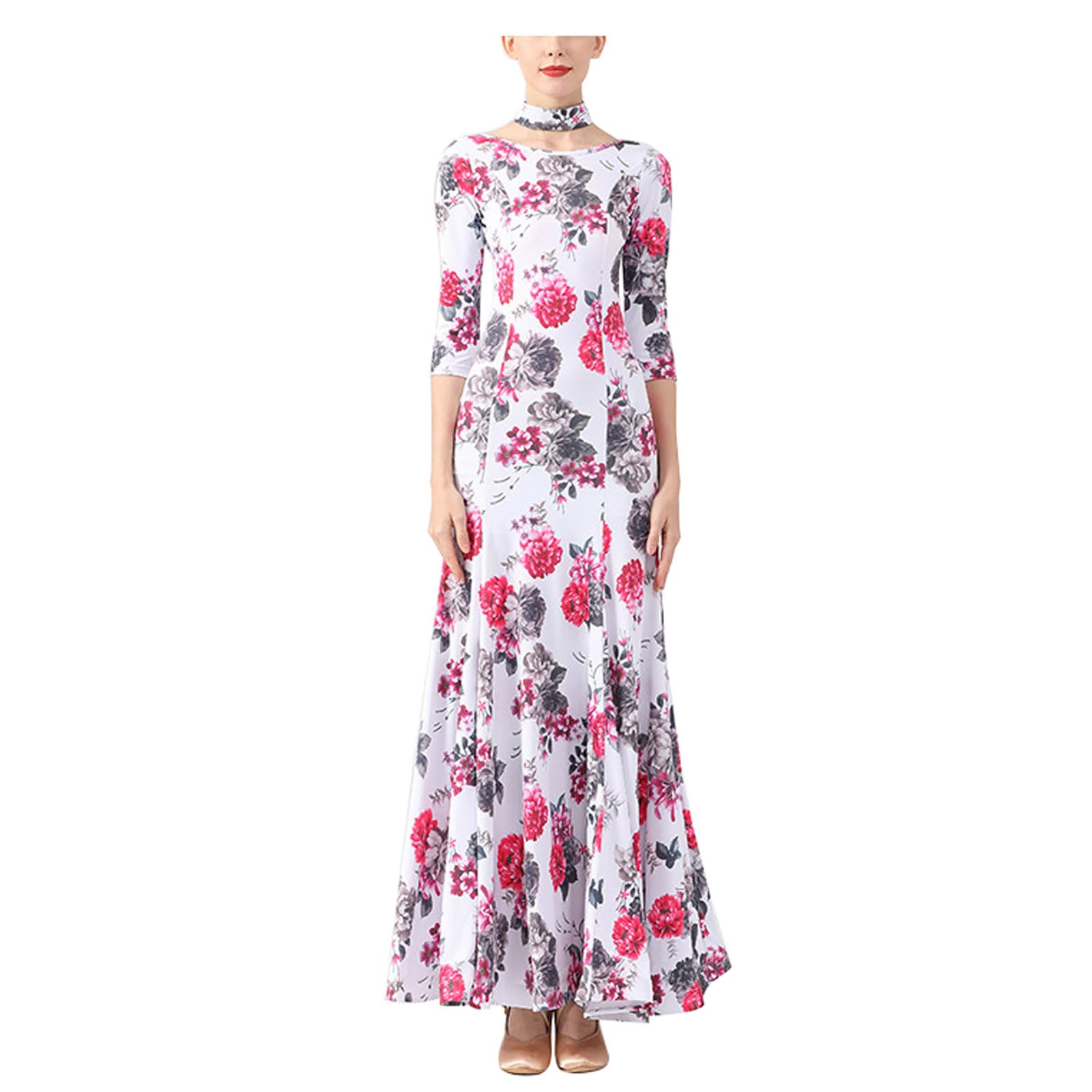 Robe de danse moderne fluide pour briller en soirée avec un sublime dos nu