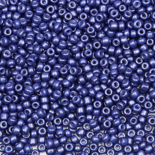 Bala&Fillic Navy Blue Color 3mm Seed Beads About 3600pcs/100Grams in Bag