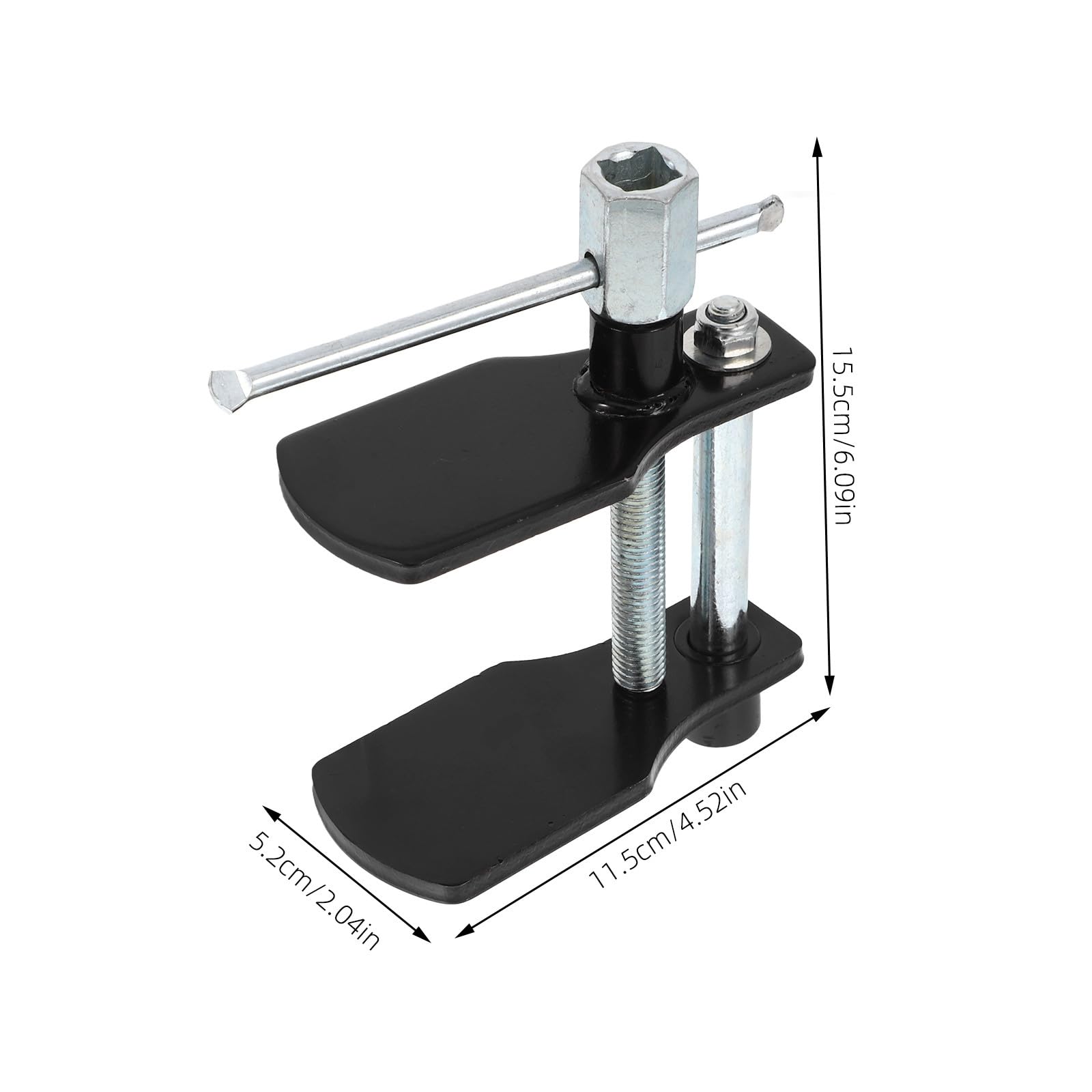 Vaguelly Herramienta para Desmontar y Reparar Caliper de Frenos en Vehículos para Pinza de Freno de Disco en Hierro Negra, Compresor de Pistones Fiable