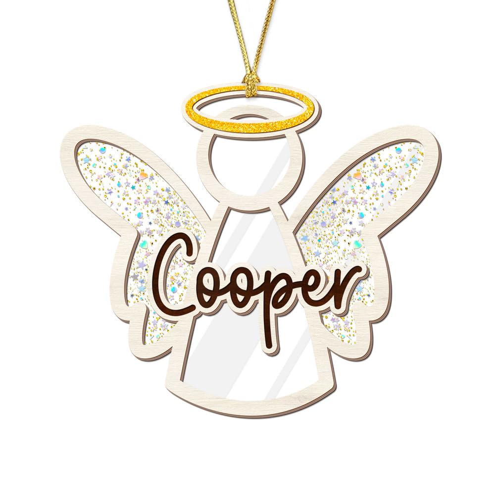 Unifury Personalized Baby Memorial Ornament Baby Memorial Gifts, Miscarriage Gifts for Mom and Dad, Angel Baby Memorial Gift for Miscarriage, Angel Ornaments in Memory, Angel Baby