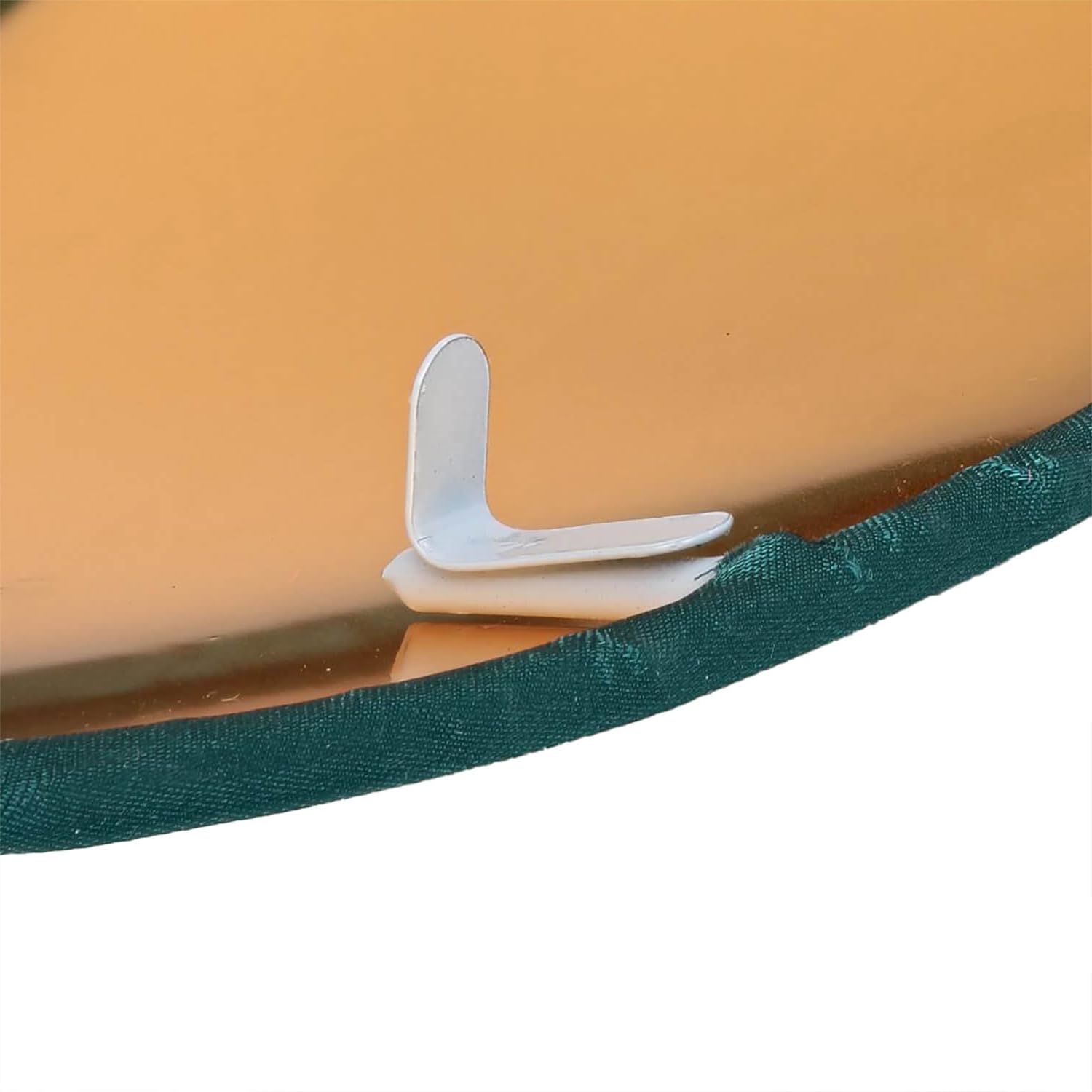 Licht-Erlebnisse Runde Deckenleuchte VALASCO Grün Gold Stoffschirm Ø60cm 3-flammig E27 dekorative Deckenlampe Wohnzimmer Esszimmer