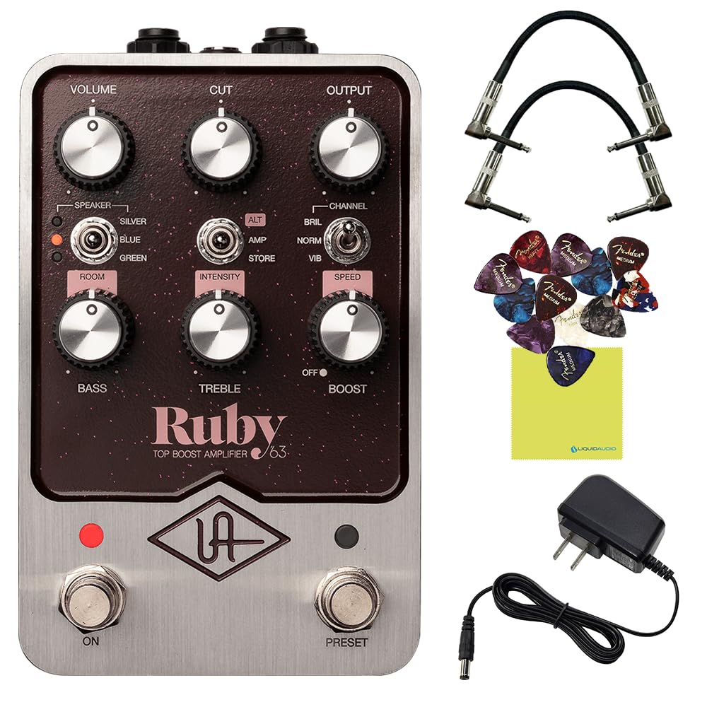 Amazon.com: Universal Audio UAFX Ruby '63 Top Boost Amplifier