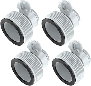 1.25" to 1.5" Type B Hose Adapters for Intex Pool, 2 Pcs Hose Conversion Adapters B Kit to Upgrade Pool Filter Pumps and Saltwater System (4)