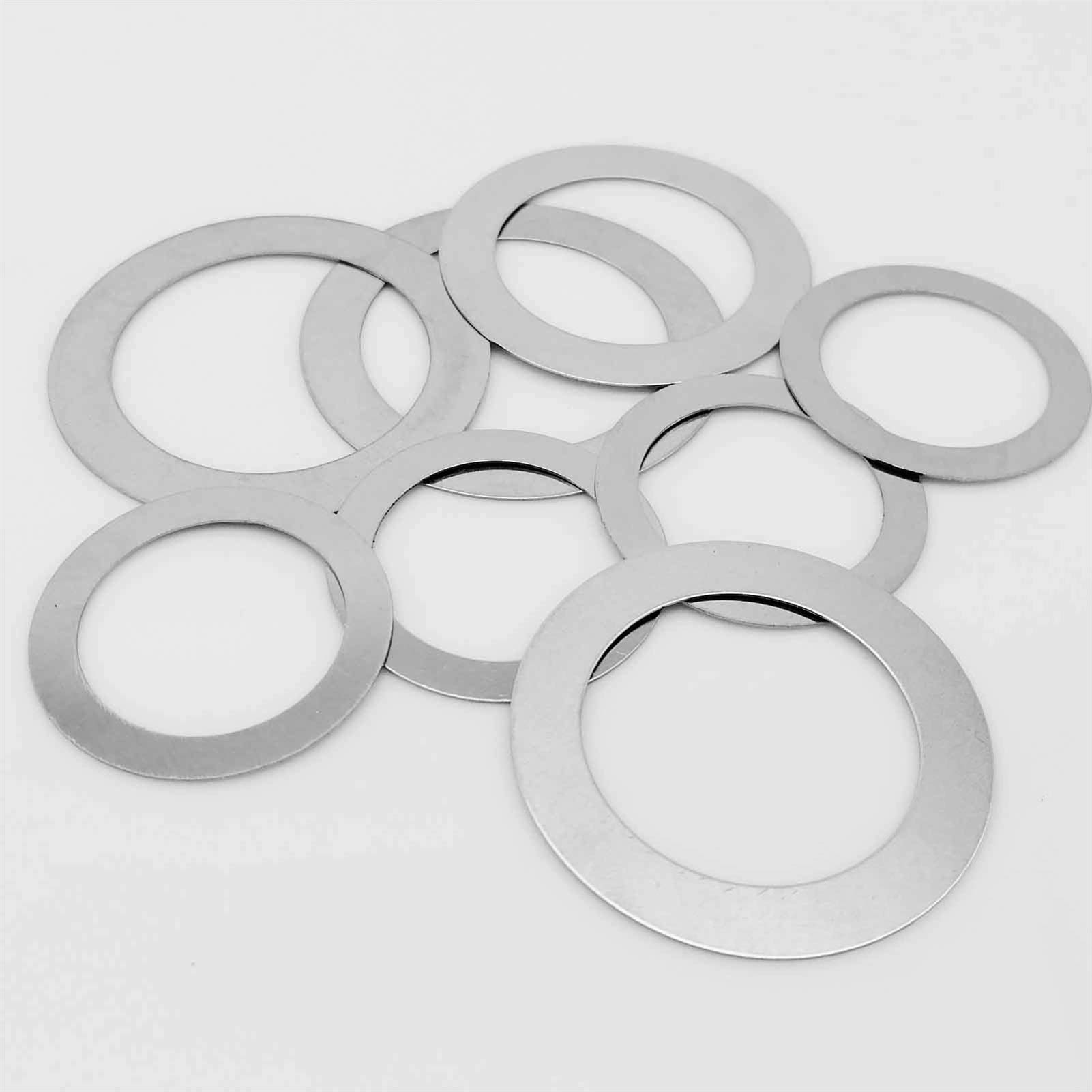 Arandelas planas M6x9x0.2mm DIN988 de acero inoxidable para tornillos y juntas