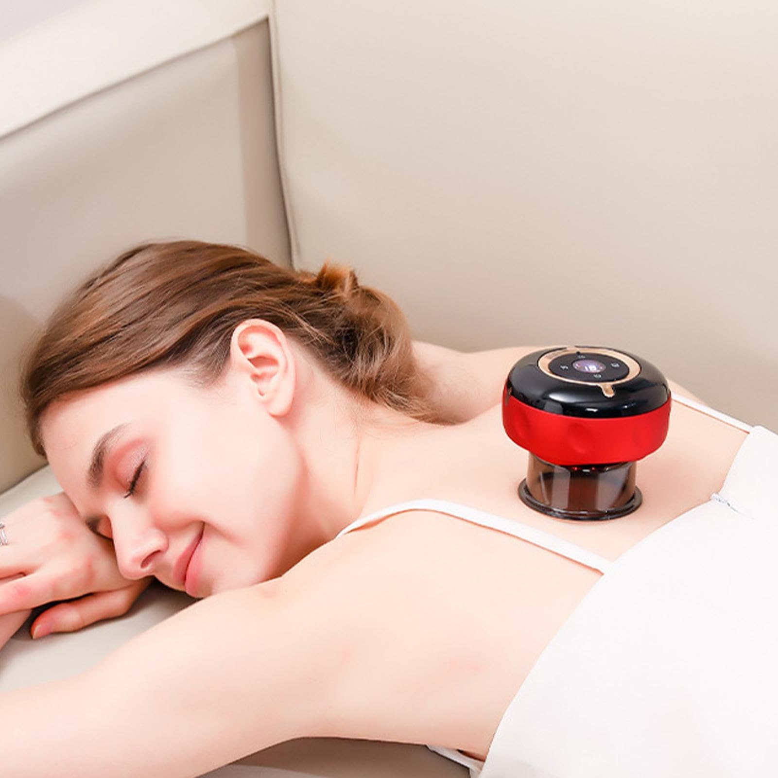 Dispositivo Inteligente De Ventosas 12 Niveles De Vacío, Copas Eléctricas | Masajeador de Ventosas con Control Remoto Para Cuerpo Cuello Piernas Pie Recuperación Relajación