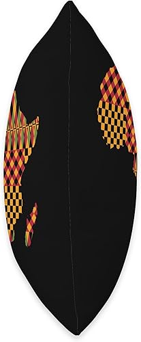 Miniatura 2 de African Family Kente Clothing for Men women Kids Kente African Pride Traditional Ethnic Pattern Africa Map Throw Pillow, 18x18, Multicolor