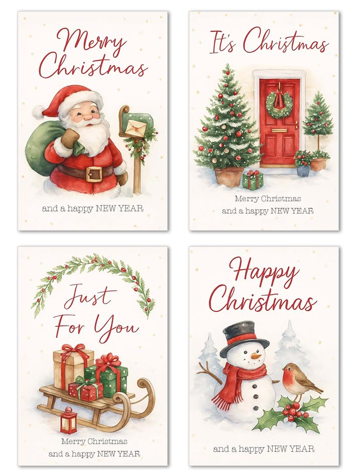 Lot de 8 cartes de Noël avec enveloppes - Edition Seidel