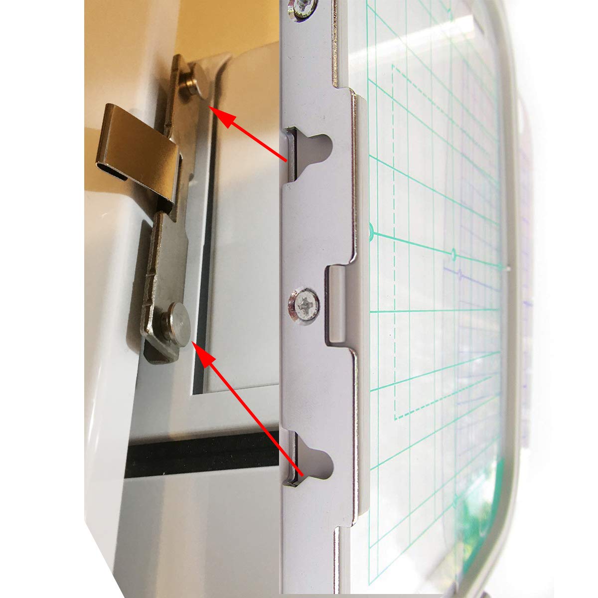 CKPSMS Marke - #Embroidery Hoop-4 Stickrahmen Kompatibel mit/Ersatz für Brother Marke Innovis F440E/ F540E/F480/F580/PE750/PE750D/PE770/PE780D/PE800/PC8200/PC8500 (Embroidery Hoop-4 1SET)