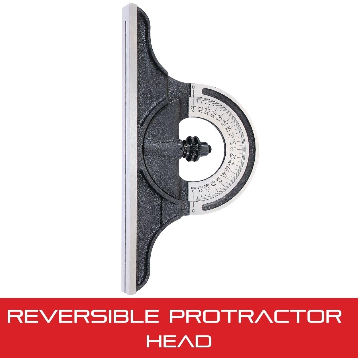 Starrett PR-1224W - Echar la cabeza transportador reversible de hierro para la escuadra combinada, juegos de combinación y los transportadores cónicos