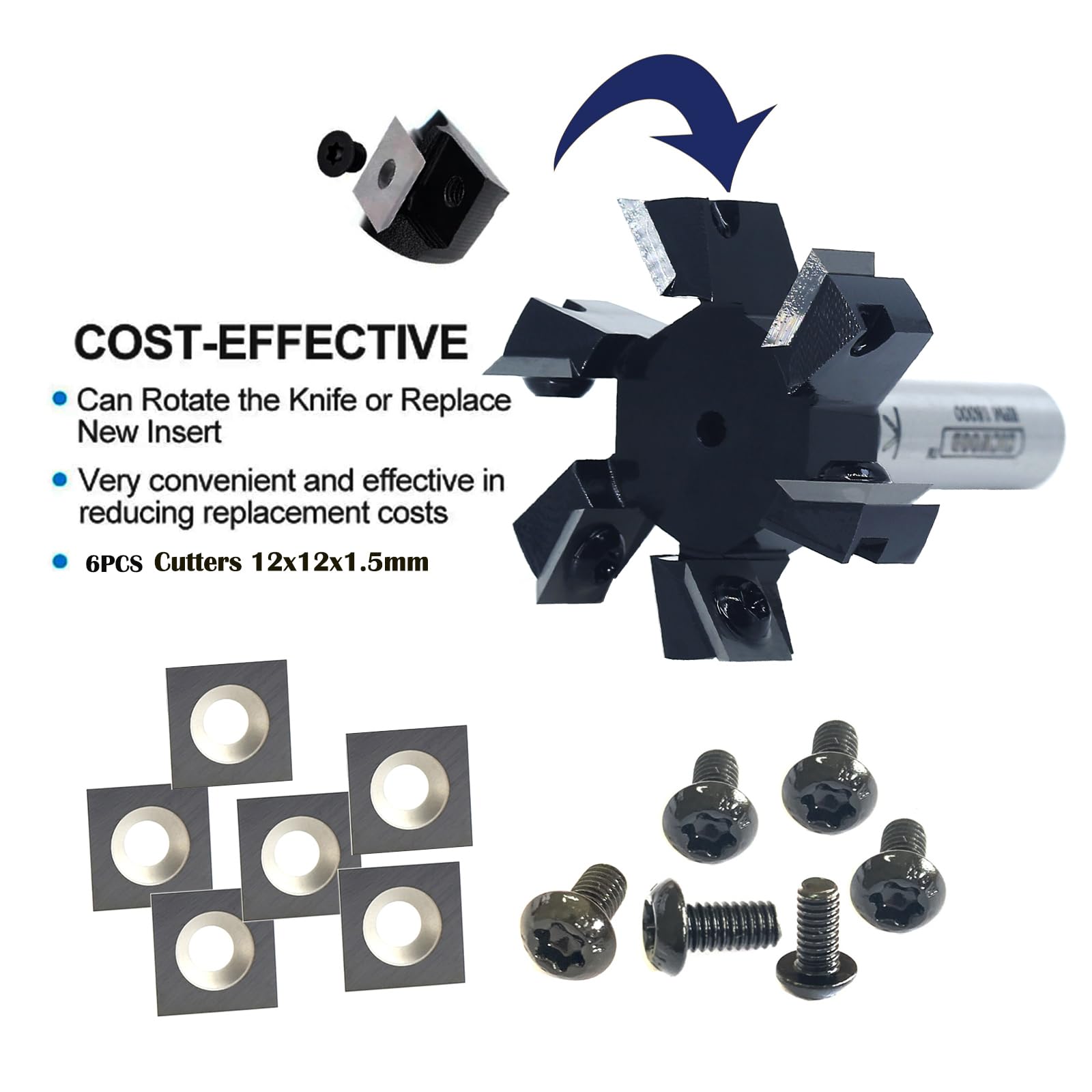 SICWOOD Slab Flattening Router Bit - 6 Wing -3 SICWOOD Slab Flattening Router Bit - 6 Wing -3