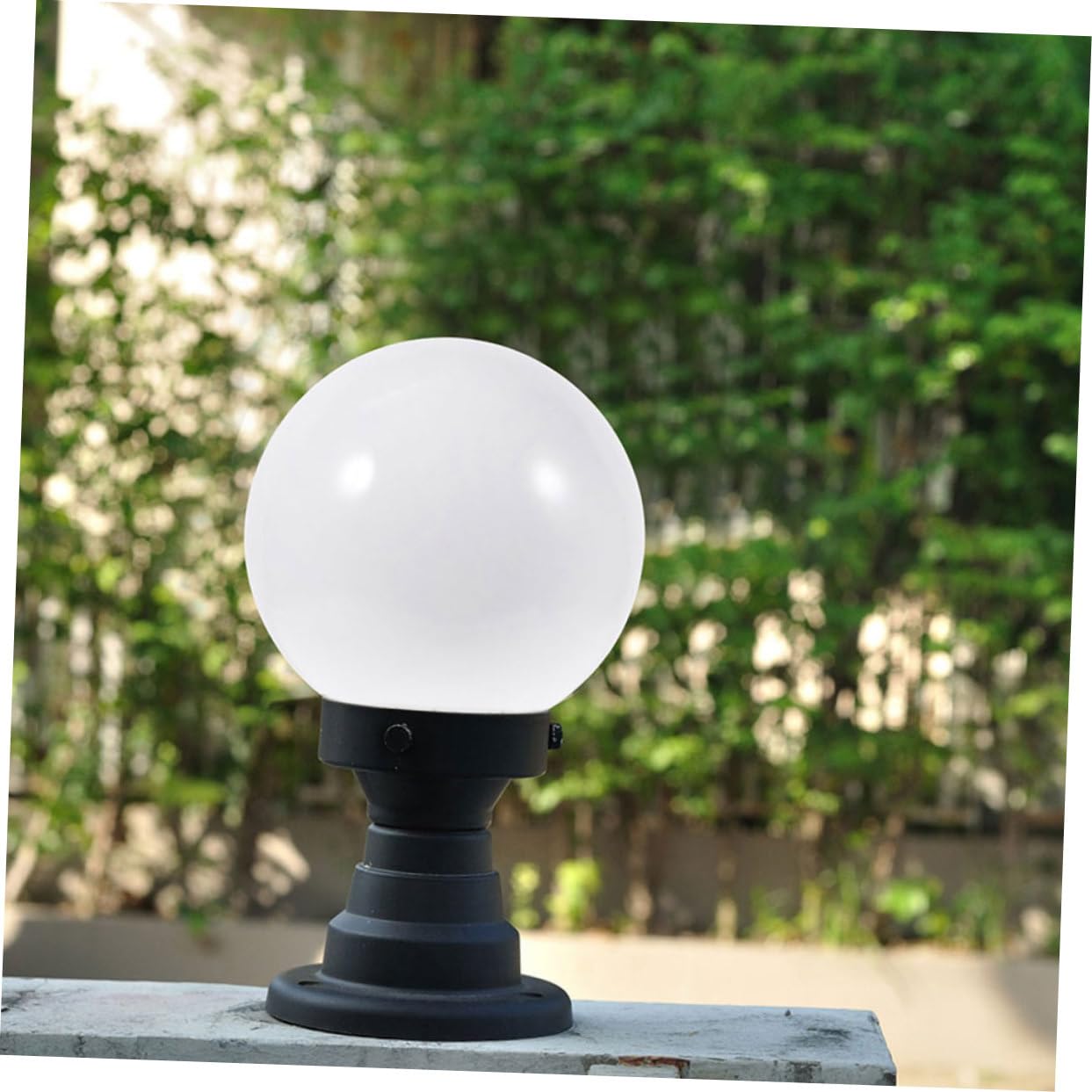 Fenteer - Cubierta Esférica De Acrílico Blanco Para Lámpara De Exterior, 300 Mm - Pantalla Decorativa Para Postes De Luz Solar O Farolas