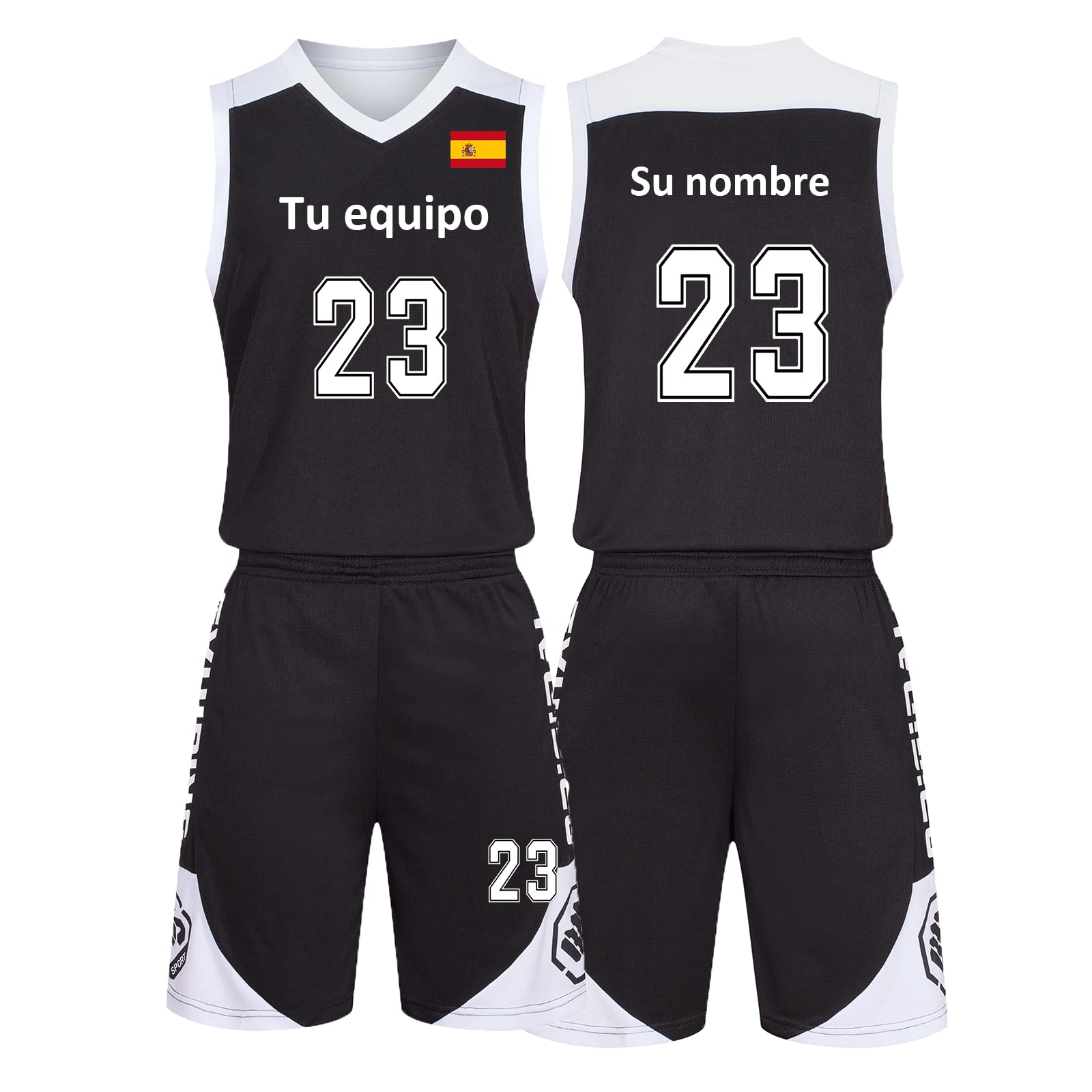LAIFU Conjunto de Camisetas de Baloncesto Personalizadas para Adultos y Niños- Regalo de Baloncesto Que Se Puede Personalizar Con Su Nombre, Número, Nombre Del Equipo, Logotipo