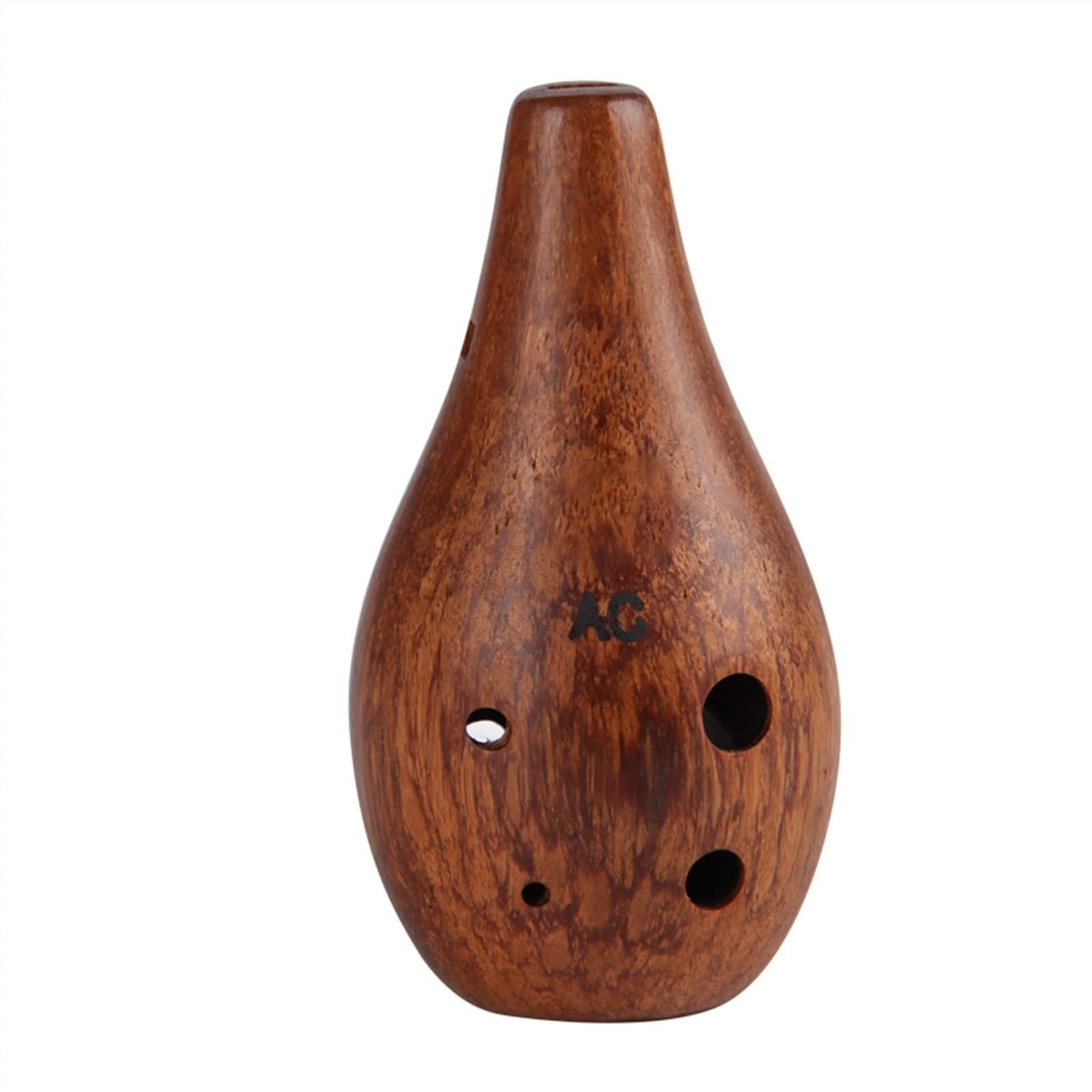 Ocarina professionale a 6 fori contralto C-tune Ocarina a sei fori AC in legno Ocarina per principianti anti-caduta Strumento a fiato strumento ocarina