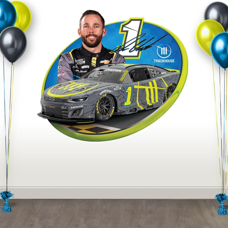 Miniatura 8 de Prime Party William Byron NASCAR - Juego de calcomanías de pared, gráficos grandes extraíbles de 32 pulgadas, decoración oficial de Hendrick
