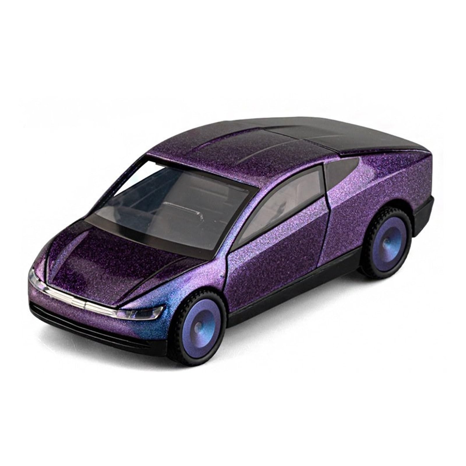 Btwodian Scale Model Car 1:32 For Tesla For Robotaxi Alloy Metal Diecast Model Car Collections(PURPLE)