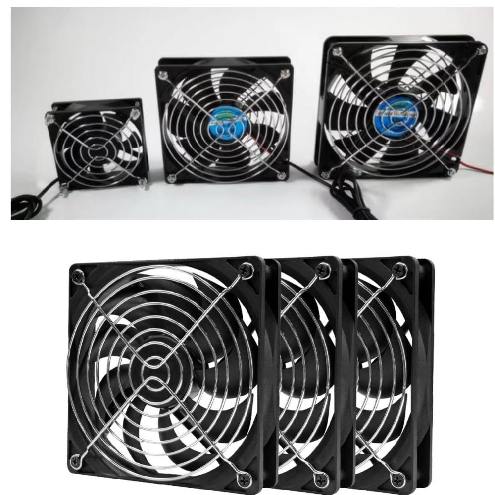 4-Pack Griglie di raffreddamento delle ventole, fatte di Acciaio inossidabile 304, griglie protettive per le ventole del caso ventole della CPU convertitore di frequenza inverter (80mm)