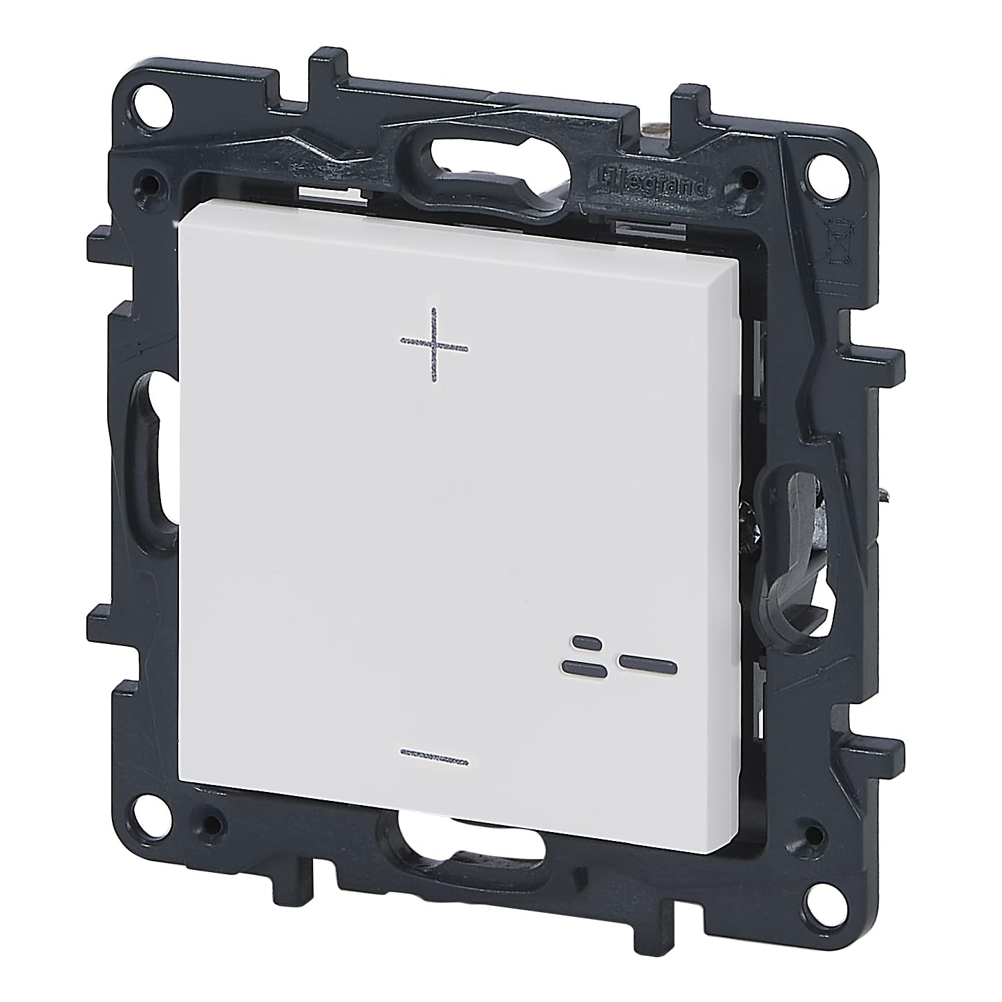 Legrand 398312A - Régulateur poussoir universel pour installation encastrée - Gamme Niloé Step - Couleur blanche