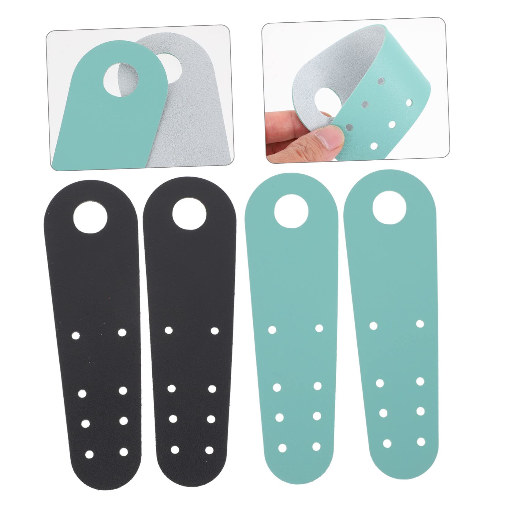 Sosoport Housse De pour Patins À Glace Protège-Orteils Protège-Patins Protège-Patins Embout en Mousse Entretoises pour Patins À Glace Housse De en Cuir Rigide
