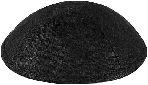 Zion Judaica Deluxe Linen Kippah Kids Yamakas Mens Ceremony Yarmulkes WClips
