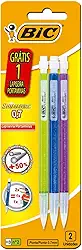 Lapiseira BIC Shimmers 0,7mm, Corpo Colorido Brilhante, Borracha na Ponta, Multicor, Embalagem Leve 3 Pague 2, 891945