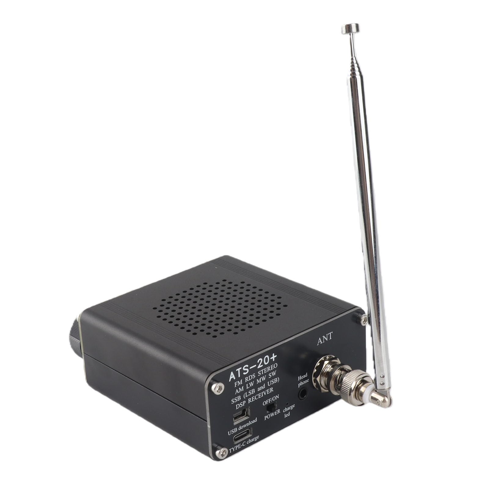 Récepteur Radio Pleine Bande ATS-20+ Si4732, Récepteur Numérique FM AM (MW et SW) SSB (LSB et USB), Bande Mondiale, Récepteur Radio Portable à Ondes Courtes avec Antenne