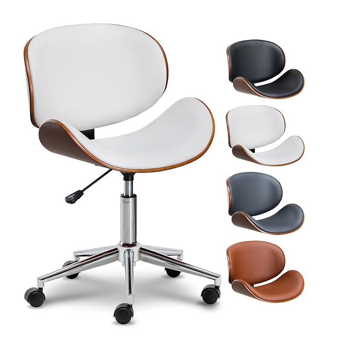 Buy OKAKOPA Modern Desk Chair 360° Swivel Height Adjustable Home Office
