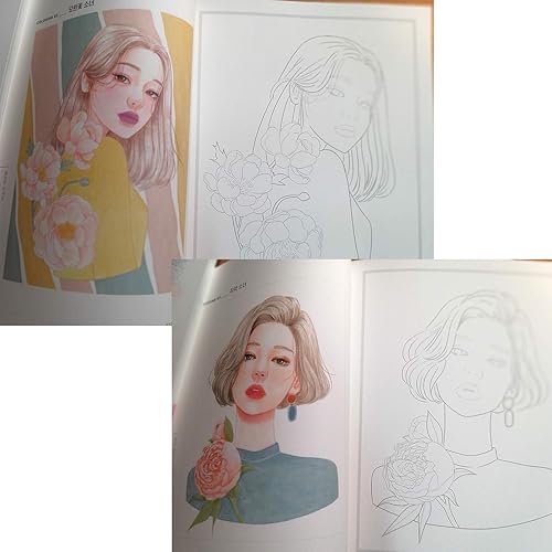 Miniatura 4 de Girls' Time (Temporada 2) Libro para colorear (The Moment) - Retrato a lápiz de color para niñas brillantes para relajación de adultos