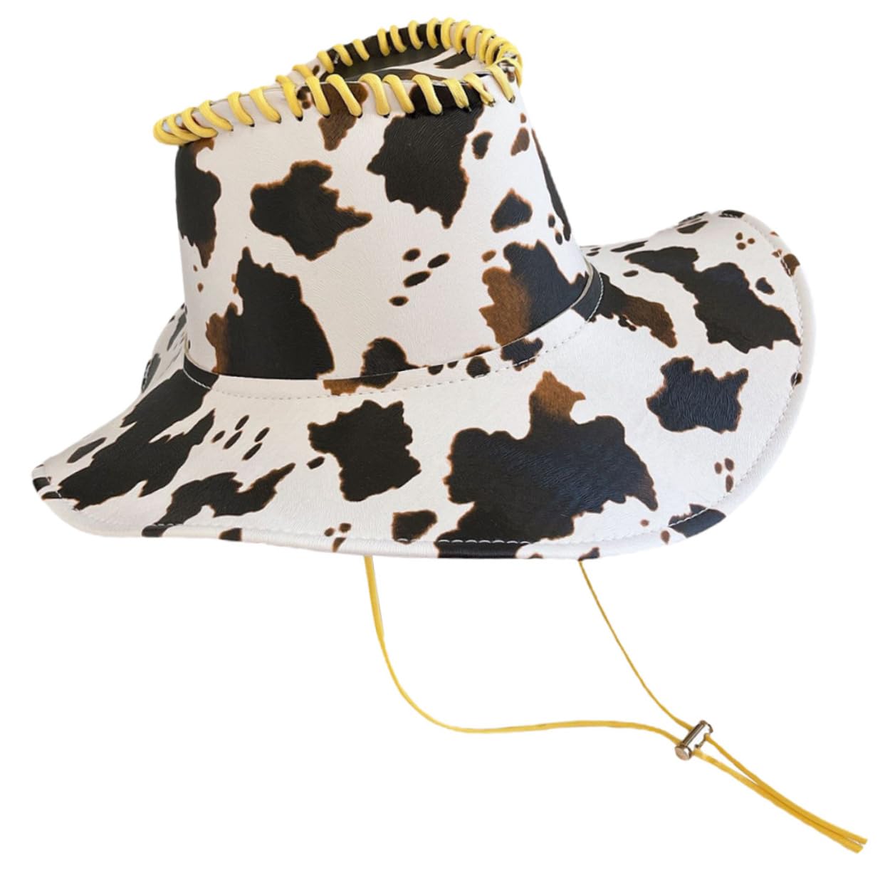 Didiseaon Cowgirl Pu Hat Women's Fashion Cowgirl Hat Costume Party and Stage Performance Multi