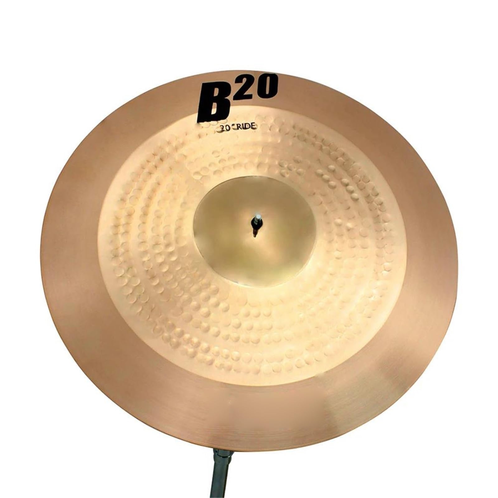 Platillos 18/20 Pulgadas Fósforo Bronce Limpiar Platillos Estante Tambor Gongs Hola Sombrero Reemplazos Piezas De Percusión Accesorios(20 Inch)