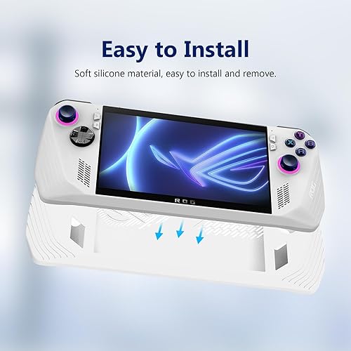 Miniatura 4 de BoxWave Funda compatible con ASUS ROG Ally Z1 - FlexiSkin, cubierta de silicona suave perfil bajo protección 360 para ASUS ROG Ally Z1, ASUS ROG