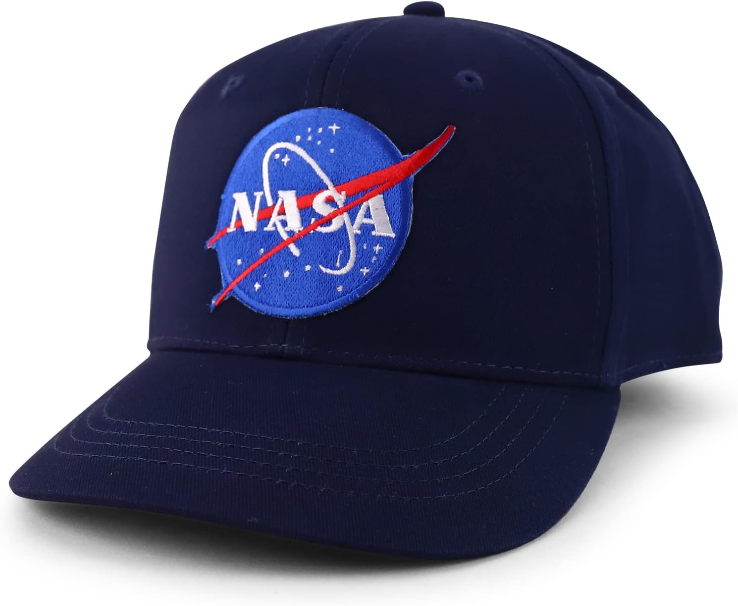 Armycrew Small Insignia NASA Patch Youth Size Cotton Structured Baseball Cap
