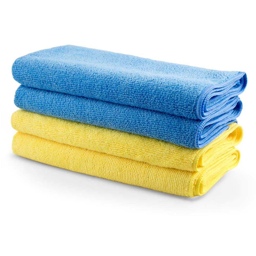Greased Lightning Assorted Microfibre Miracle Cloths (4 Pack) For A Showroom Shine Finish