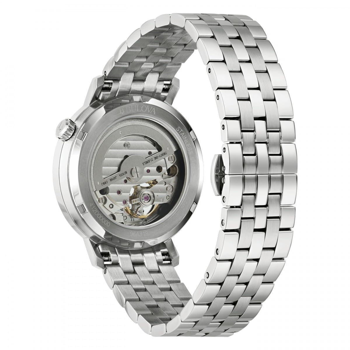 Bulova Orologio Uomo Automatico cinturino acciaio Ref. 96A319