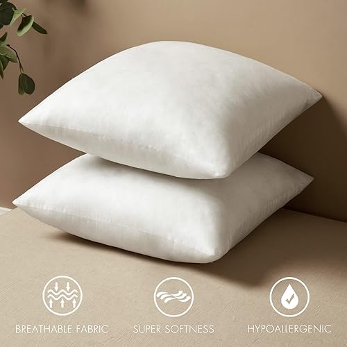 Miniatura 6 de MIULEE Juego de 2 fundas de almohada decorativas de pana de 18 x 18 pulgadas, juego de 2 almohadas decorativas cuadradas