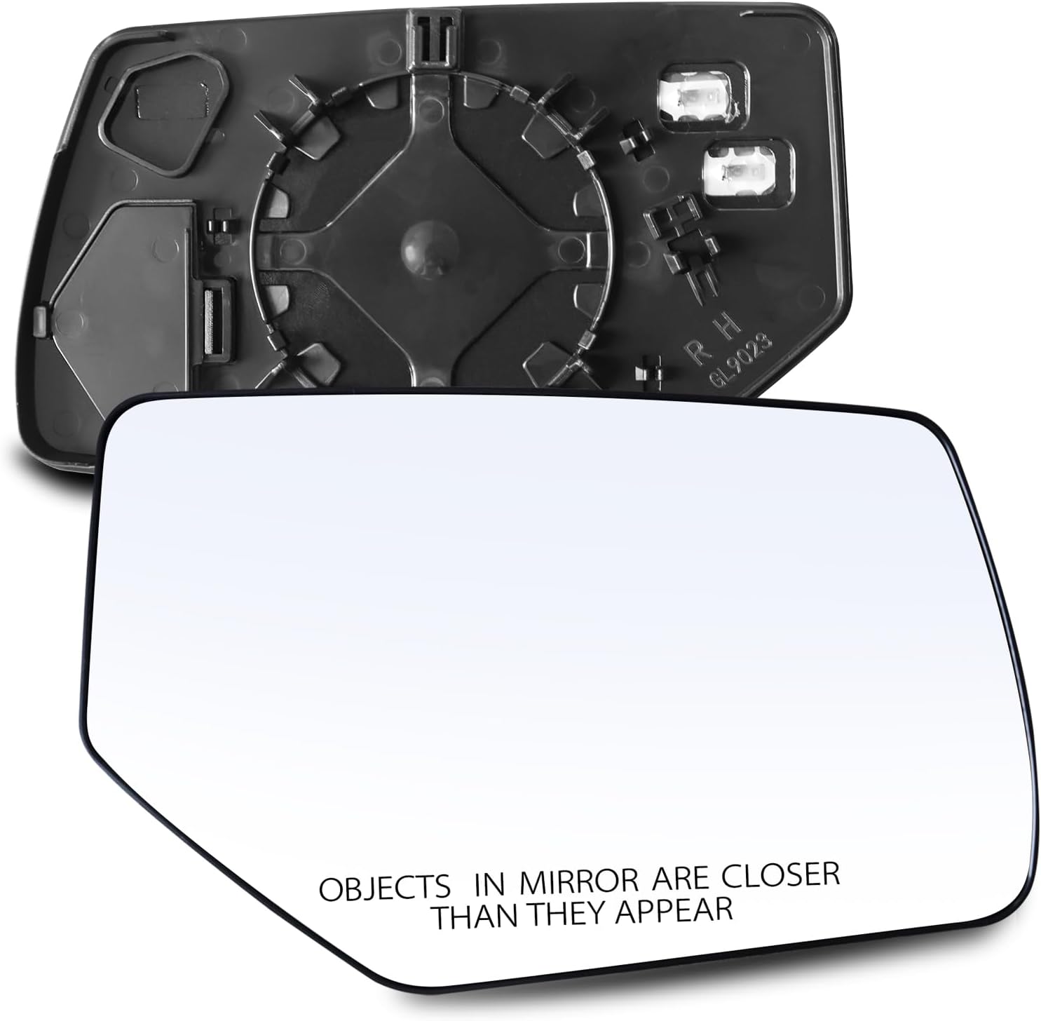Driver Left Side Mirror Glass - Compatible with GMC & Chevy Vehicles - Yukon, Tahoe, Suburban 2015-2020, with Heated, without Auto Dimming, Replace# 22976561