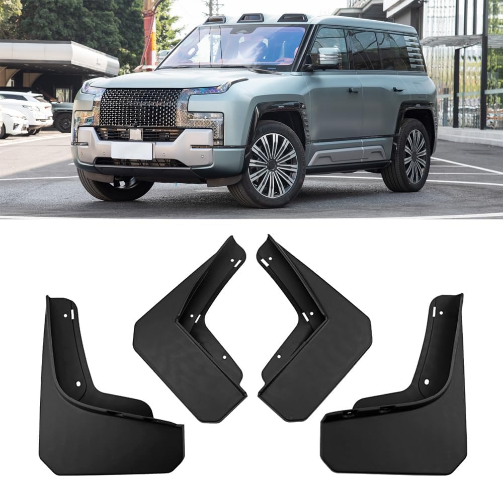 WeiYH No Drill Mud Flaps for Car Front Rear Wheel for BYD Yangwang U8 2023