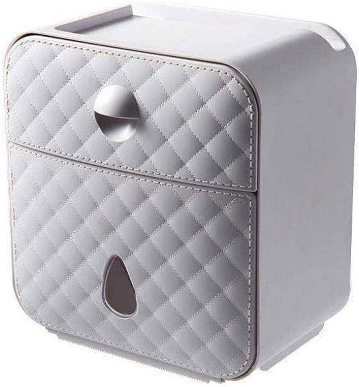 Toilet Roll Holder Kitchen Toilet Paper Holder Waterproof Toilet Paper Box Holder Paper Tube Roll Paper Storage Box Tissue Box Paper
