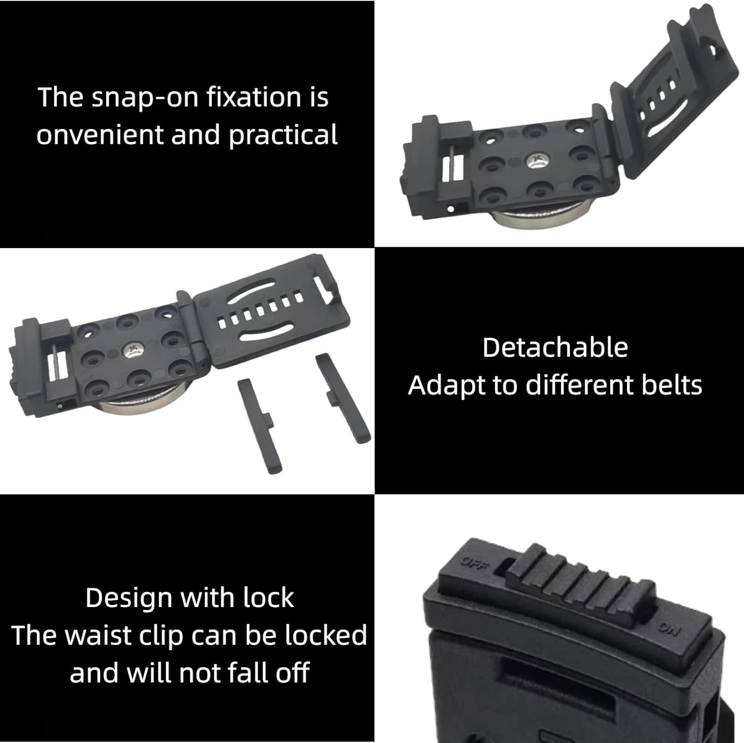 Magnetic Tool Holder - Large Size Strong Belt Magnet Holster with Magnetic Belt Clip, Ideal for Hammer Holster, Screws, Nails, Pliers, Wrench, Drill Bits, Sockets & Essential Tool Belt Accessories