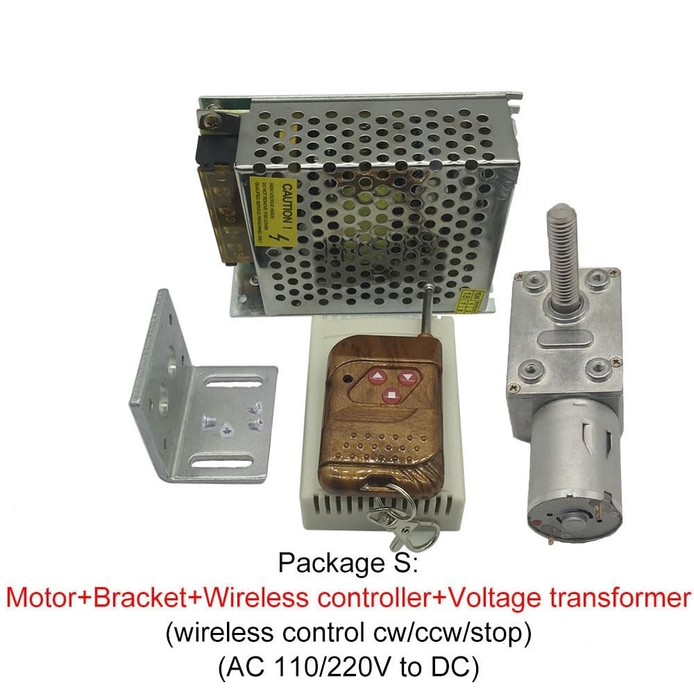 Arrancador de tornillo sin fin de CC con reductor de engranajes JGY-370-M8 6-24 V 6-150 RPM Turbina autoblocante M8 Paquete de 33 mm S 12 V 90 rpm Motor Drivers